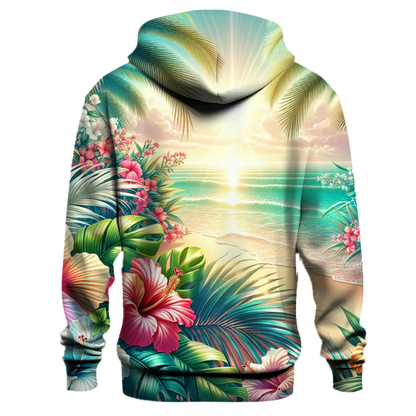 Breezy Tropical Escape Hoodie Custom Hoodies