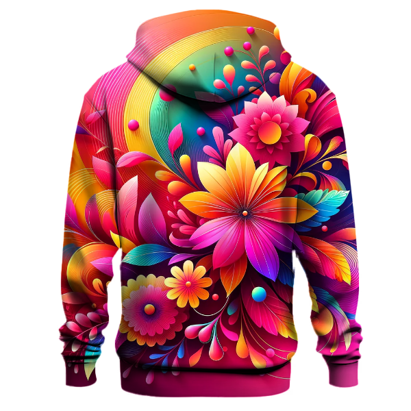 Floral Fiesta Gradient Hoodie