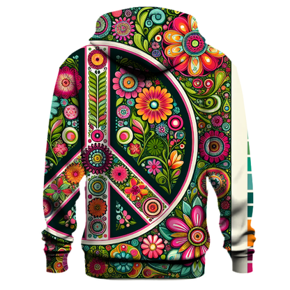 Peace and Love Hippie Hoodie