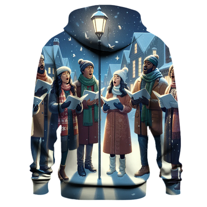 Christmas Caroling Scene Hoodie