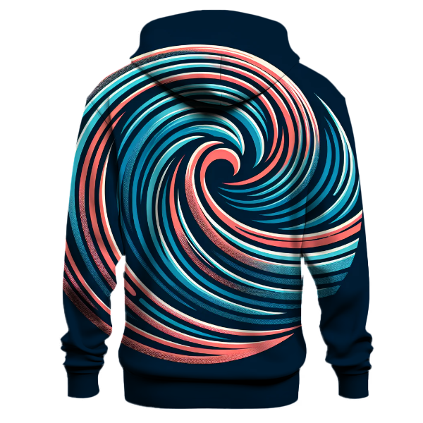 Energizing Sports Wave Pattern Hoodie