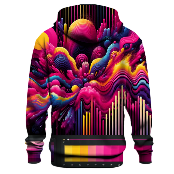 Artistic Sound Waves Hoodie