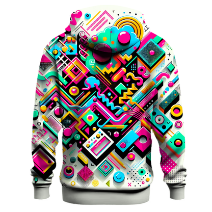 Radical Neon Patterns Hoodie