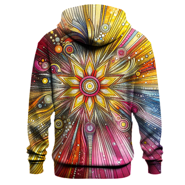 Radiant Starburst Design Hoodie