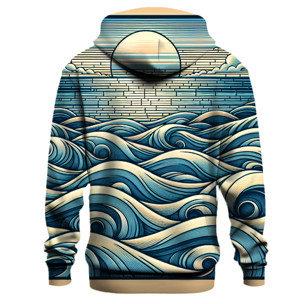 Oceanic Waves Tranquility Hoodie