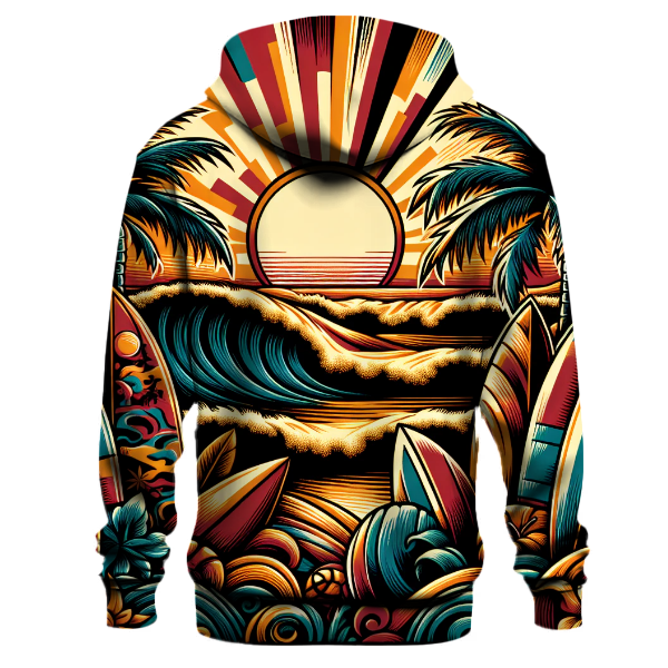 Vintage Surf Scene Hoodie