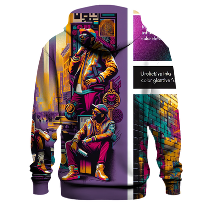 Urban Graffiti Waves Hoodie