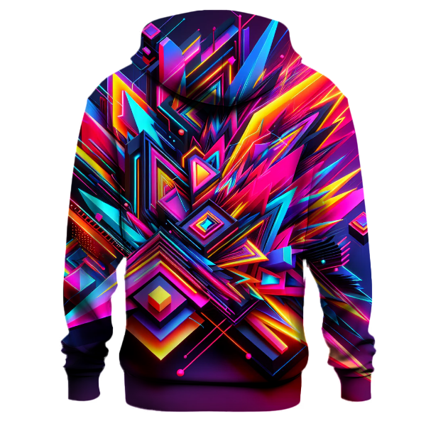 Graphic Neon Explosion Hoodie