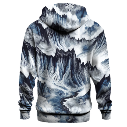 Frozen Glacier Design Hoodie