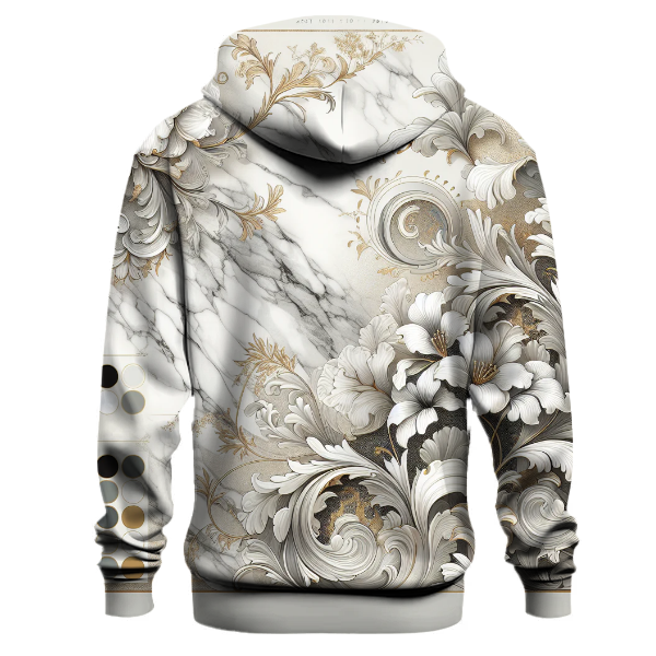 Chic Marble Elegance Hoodie