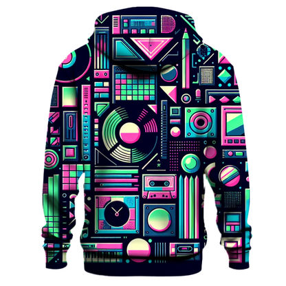 Electro Pop Patterns Hoodie