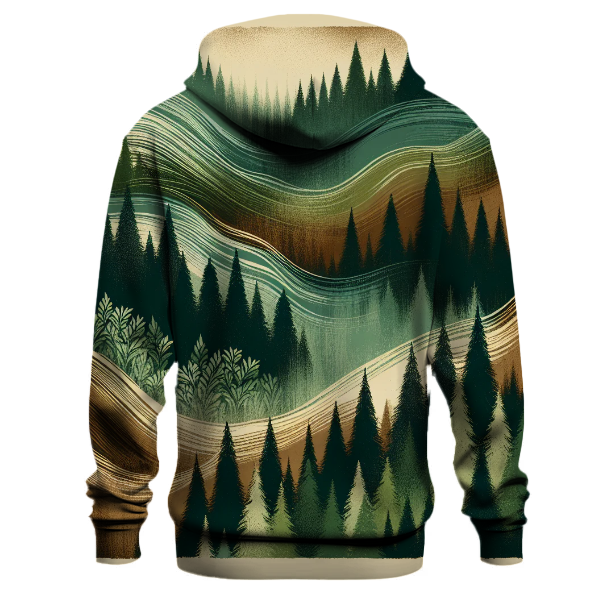 Pine Forest Tie-dye Design Hoodie