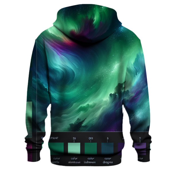 Radiant Aurora Tie-dye Design Hoodie