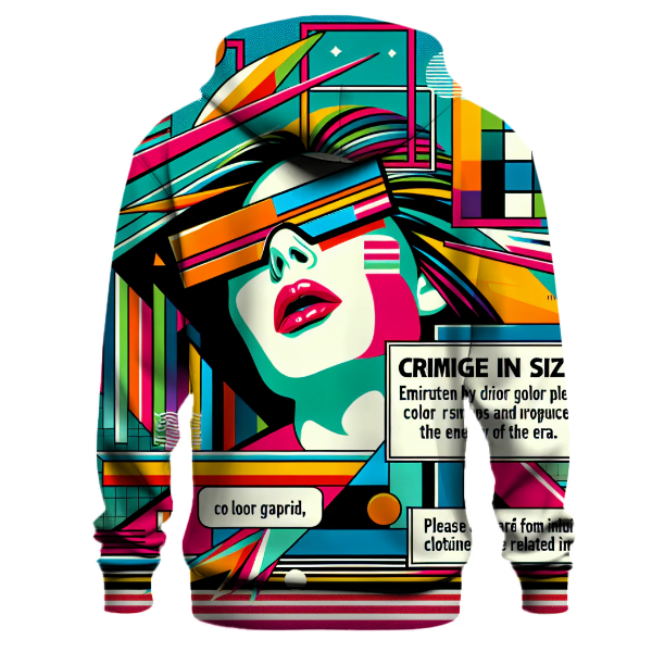 Retro Pop Graphic Hoodie