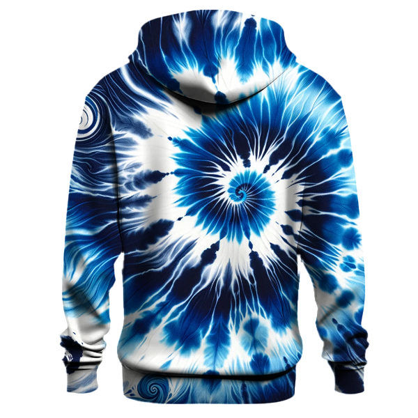 Cobalt Blue Wave Hoodie