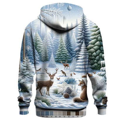 Frosty Woodland Retreat Hoodie