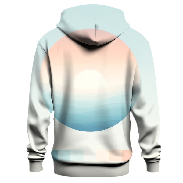 Soft Winter Sunset Gradient Hoodie