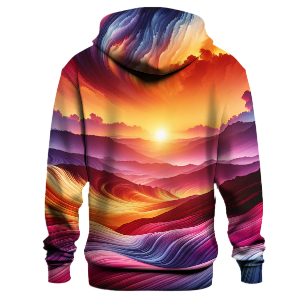 Vibrant Horizon Tie-dye Design Hoodie