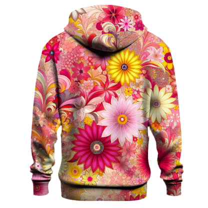 Bright Blossom Tie-dye Design Hoodie