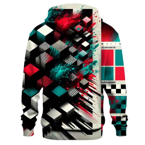 Retro Checkered Blast Hoodie