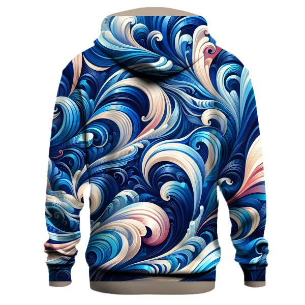 Cobalt Waves Tie-Dye Hoodie