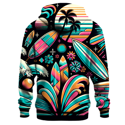 Neon Wave Rider Hoodie