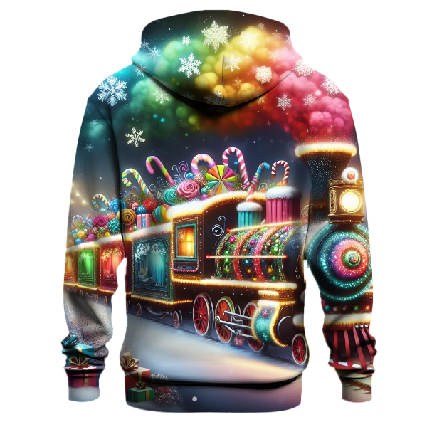 Snowy Christmas Train Adventure Hoodie