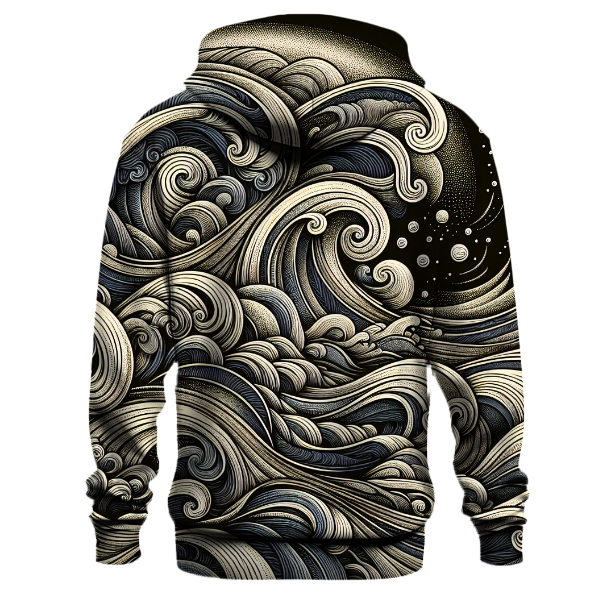 Oceanic Symphony of Waves Hoodie