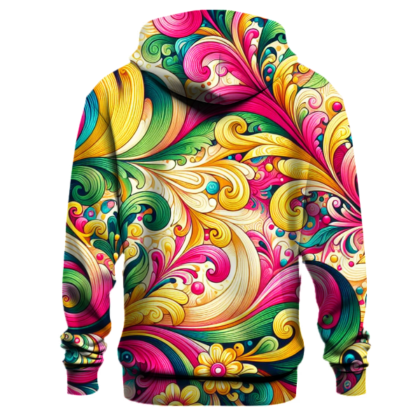 Bright Floral Paradise Hoodie