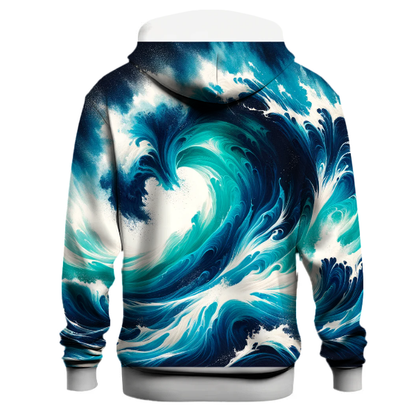 Electric Ocean Wave Hoodie