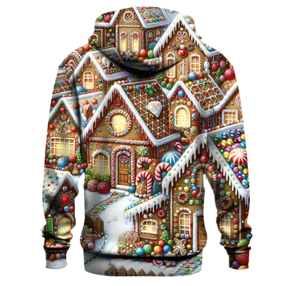 Charming Gingerbread Village Hoodie