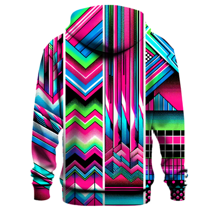 Cool 80s Patterns Hoodie