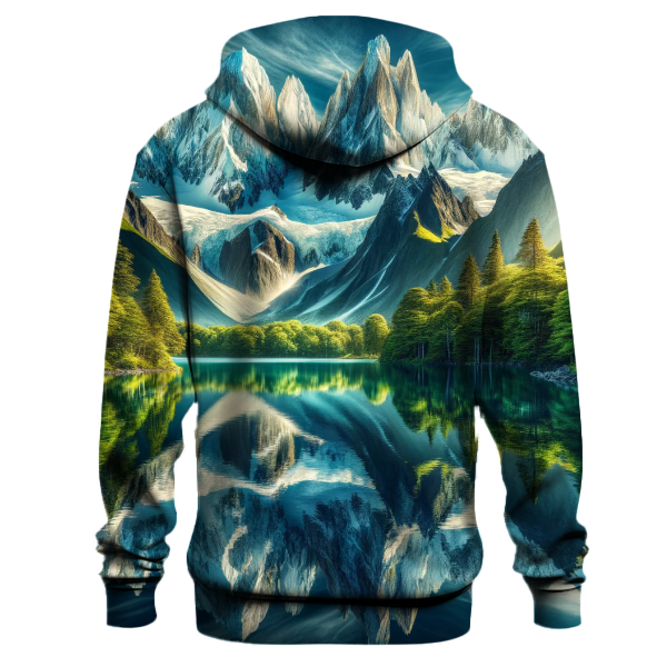 Mountain Serenity Scene Hoodie