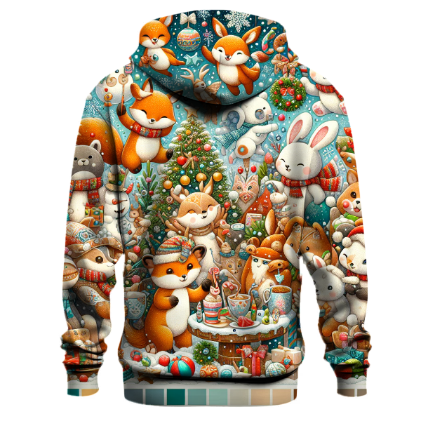 Joyful Christmas Animals Hoodie