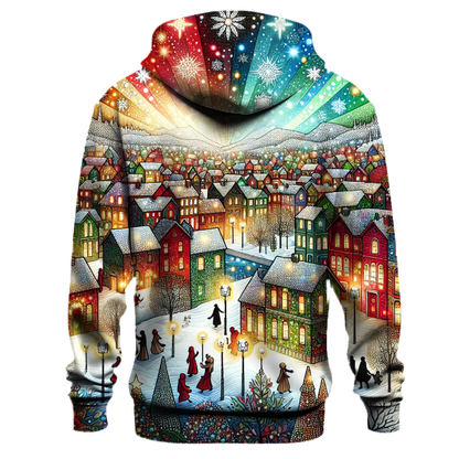 Whimsical Christmas Village Hoodie