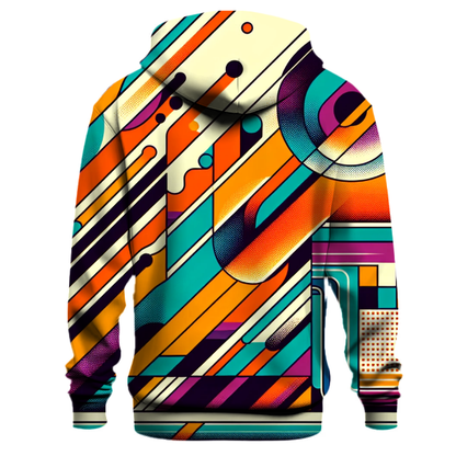 Funky Geometric Pattern Hoodie