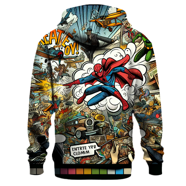 Retro Comic Strip Adventure Hoodie