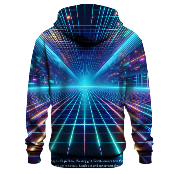 Futuristic Neon Lines Hoodie