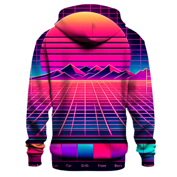 Retro Grid Horizon Hoodie