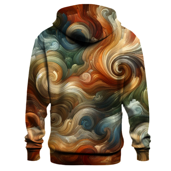 Earthy Tones Tie-dye Design Hoodie