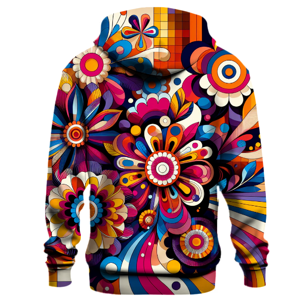 Retro Floral Bliss Hoodie