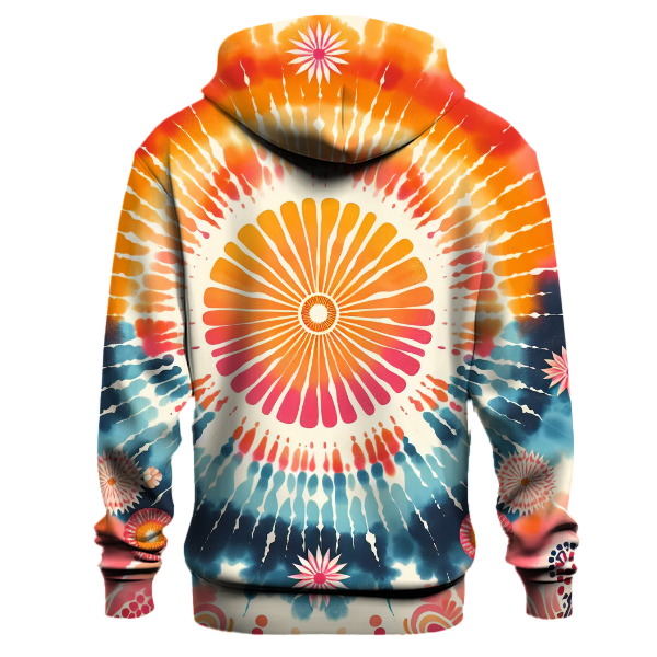 Tropical Sunrise Tie-dye Design Hoodie