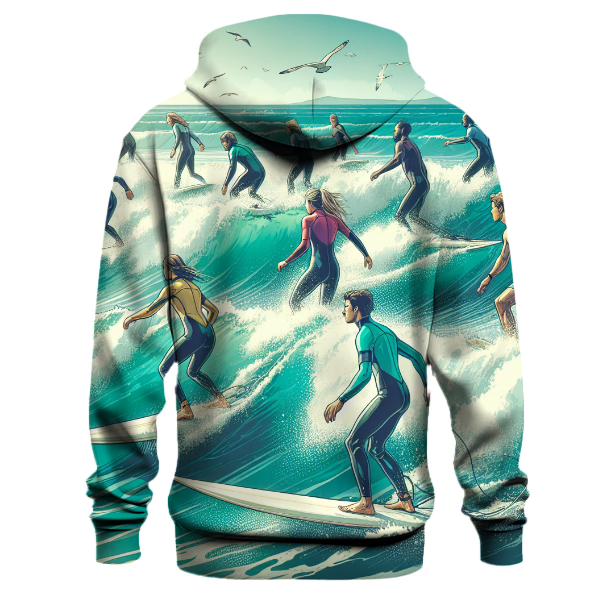 Surfing Swell Hoodie Pullover Hoodies