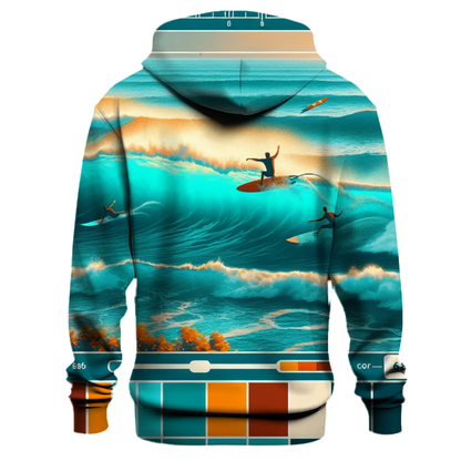 Surfboard Waves Hoodie