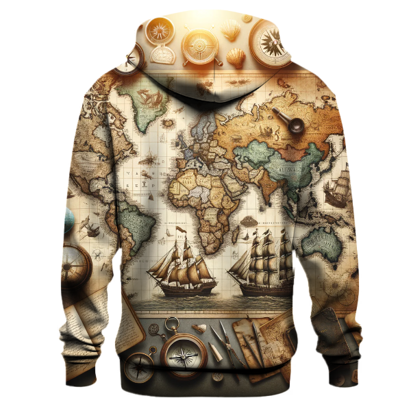 Adventure Awaits World Map Hoodie