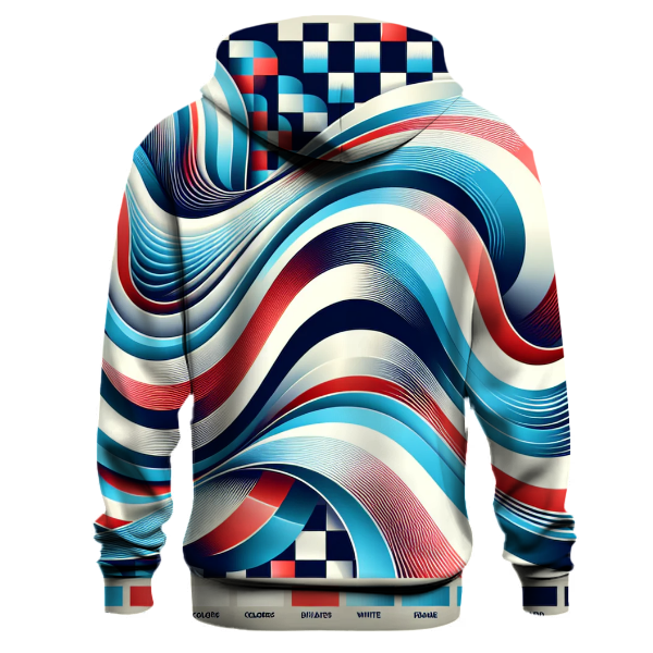 Timeless Checkerboard Waves Hoodie