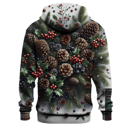 Pinecone and Holly Berry Hoodie