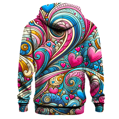 Cosmic Love Waves Hoodie