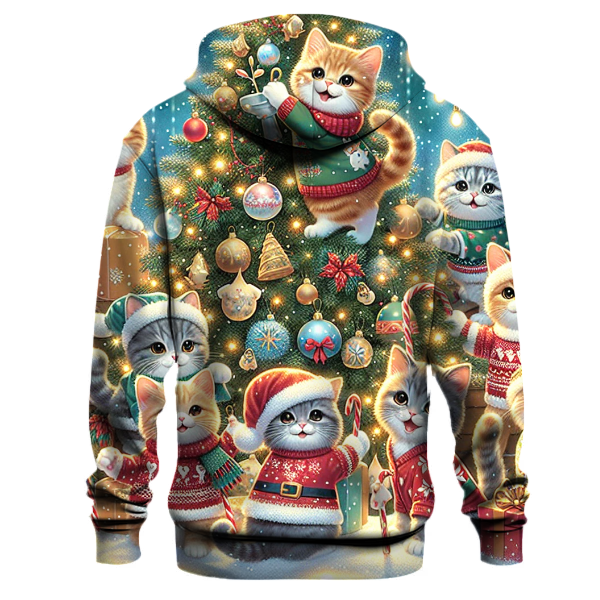 Christmas Cat Adventure Hoodie