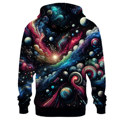 Neon Cosmic Journey Hoodie